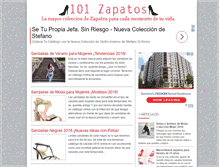 Tablet Screenshot of 101zapatos.com